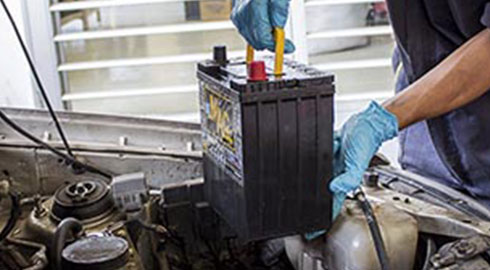 Man Installing Battery
